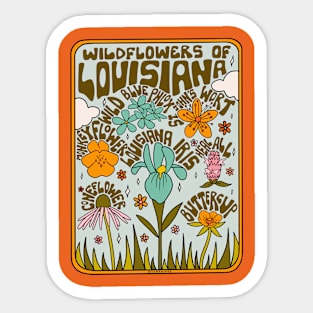 Louisiana Wildflowers Sticker